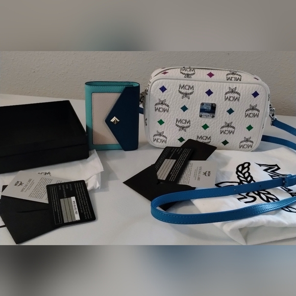 MCM Handbags - MCM Spektrum Camera Bag With MCM Blue Lagoon Wallet NWOT